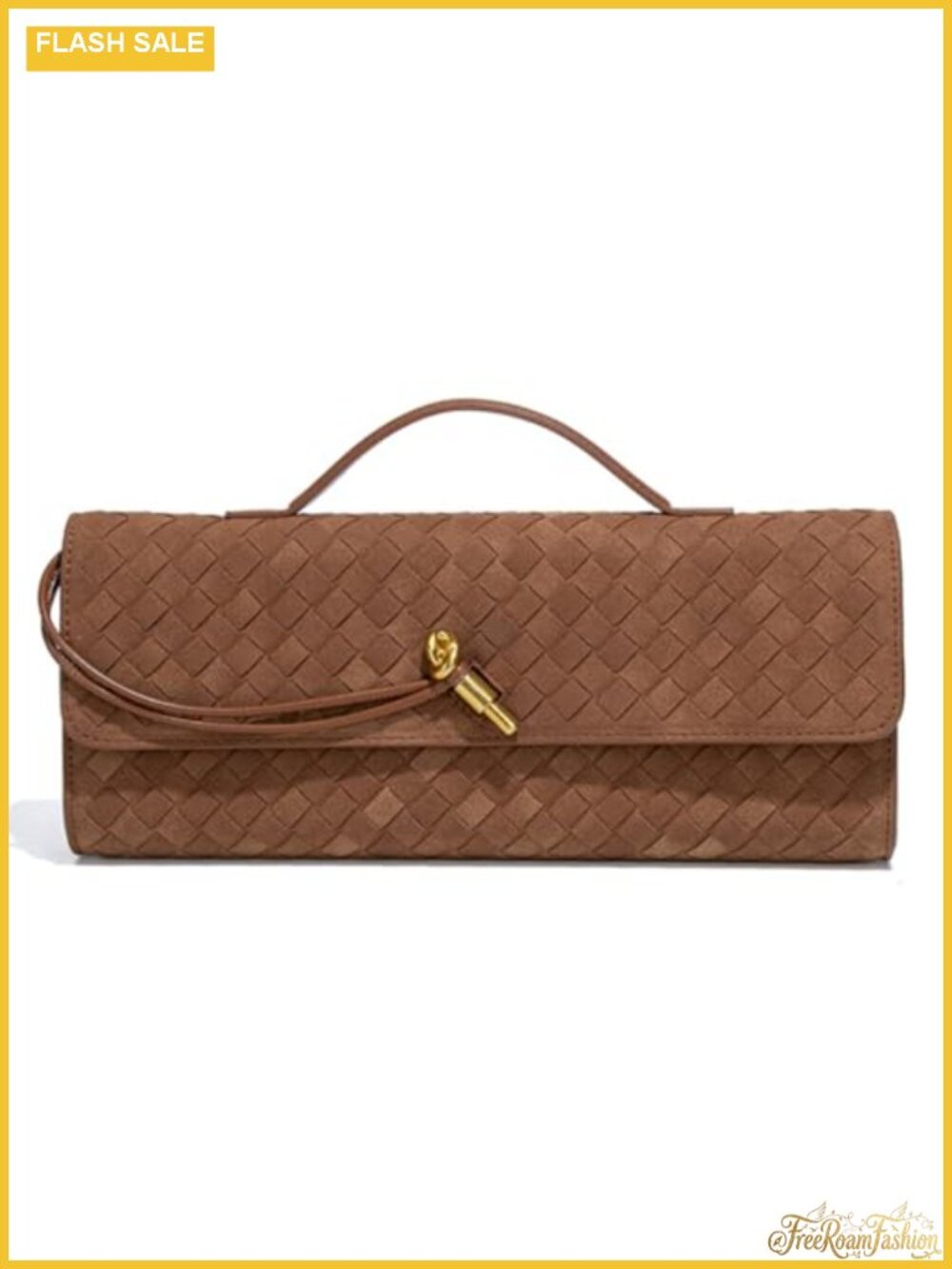 Suede Woven Evening Clutch Purses Women Crossbody Shoulder Hobo Handbag